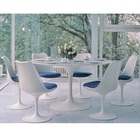 Mesa Jantar Saarinen Espirito Santo Redonda 137cm Branco