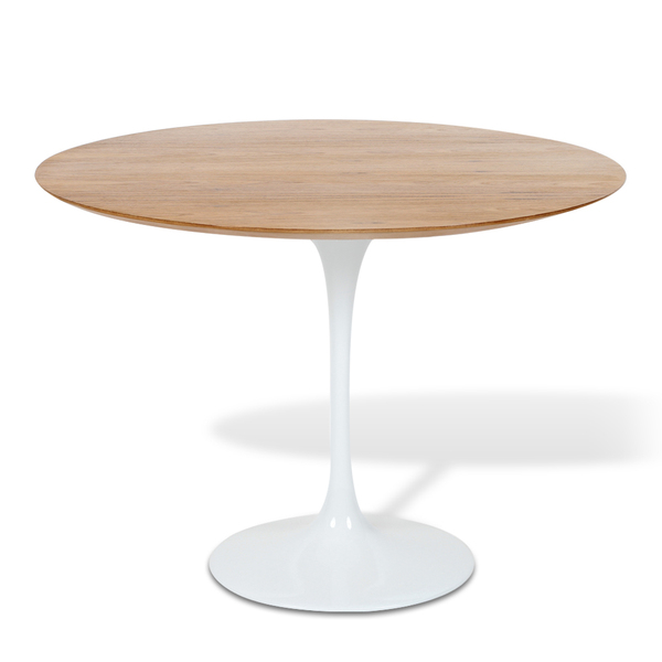 Mesa Jantar Saarinen Madeira Freijo Redonda 150cm Branco