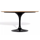 Mesa Jantar Saarinen Madeira Imb. Oval 100x180cm Preto