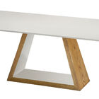 Mesa Jantar Universe Carvalho Mel Com Branco 220cm - 49382 Su