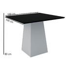 Mesa Jasmin 100x100 Off White/preto