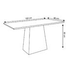 Mesa Jasmin 160x90 Imbuia/off White