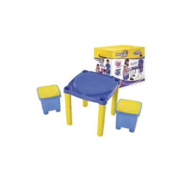 Mesa Kids Desmontável Infantil Didadica para Atividades Azul