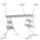 Mesa Kuadra Cavalete 150x60x75cm