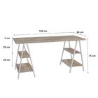 Mesa Kuadra Cavalete 150x60x75cm