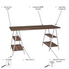 Mesa Kuadra Cavalete 150x60x75cm