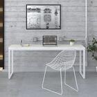 Mesa Kuadra Diretor 180x70x75cm Estrutura Branca