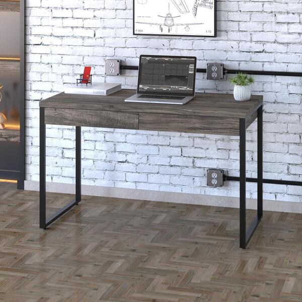 Mesa Kuadra Office 120x60x75cm C/02 Gavetas