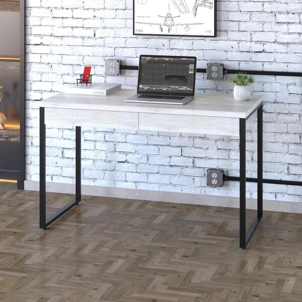 Mesa Kuadra Office 120x60x75cm C/02 Gavetas