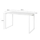 Mesa Kuadra Office 120x60x75cm Estrutura Branca