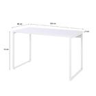 Mesa Kuadra Office 120x60x75cm Estrutura Branca