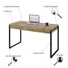 Mesa Kuadra Office 135x60x75cm C/02 Gavetas