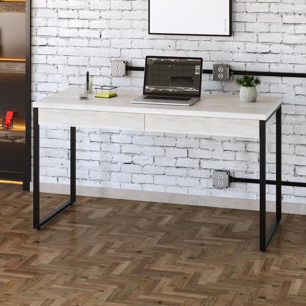 Mesa Kuadra Office 135x60x75cm C/02 Gavetas