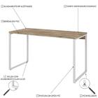 Mesa Kuadra Office 135x60x75cm Estrutura Branca