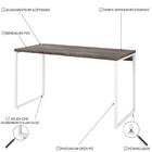 Mesa Kuadra Office 135x60x75cm Estrutura Branca