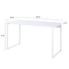 Mesa Kuadra Office 135x60x75cm Estrutura Branca
