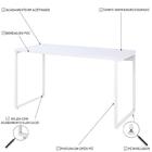 Mesa Kuadra Office 135x60x75cm Estrutura Branca