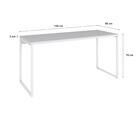 Mesa Kuadra Office 150x60x75cm Estrutura Branca