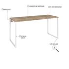 Mesa Kuadra Office 150x60x75cm Estrutura Branca