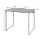 Mesa Kuadra Office 90x60x75cm Estrutura Branca