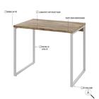 Mesa Kuadra Office 90x60x75cm Estrutura Branca