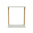 Mesa Lateral 100% Mdf 70cm X 60cm Pradel Freijó / Off White