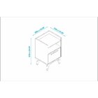 Mesa Lateral 1 Gaveta 1 Nicho Mdp Brv Móveis Branco/castanho/