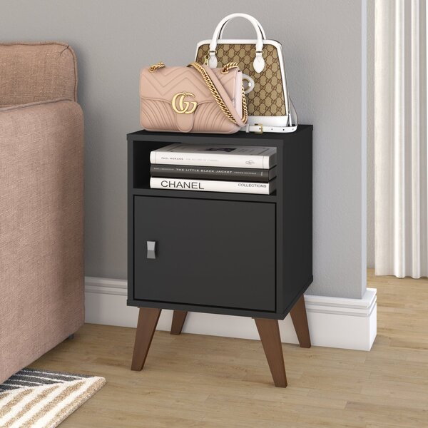 Mesa Lateral 1 Porta 1 Nicho  Preto