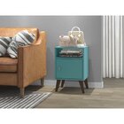 Mesa Lateral 1 Porta 40cm Movelbento Turquesa