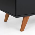 Mesa Lateral 1 Porta Play Artemobili Preto/garapa