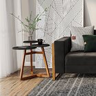 Mesa Lateral 3 Tampos Classic Tebarrot Preto/amendoa