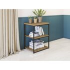 Mesa Lateral 45cm Freijo/preto Fosco