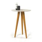 Mesa Lateral 4702 Pés Palito Sala Off White