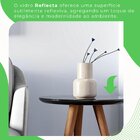 Mesa Lateral 50cm Esmeralda Athenas Preto/mel