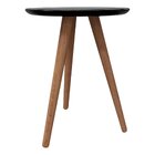 Mesa Lateral 50cm Esmeralda Athenas Preto/mel