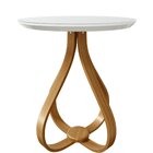 Mesa Lateral 50cm Rubi Sparta Móveis Off White/mel