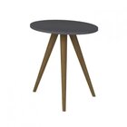 Mesa Lateral 51,5 Cm Retrô  Grafite/s Ades