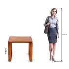 Mesa Lateral 55x55cm Craft Artemobili Garapa