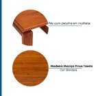 Mesa Lateral 55x55cm Craft Artemobili Garapa