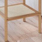 Mesa Lateral 58 Cm Pes Madeira Palhinha Oslo 27962 Artesano