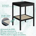 Mesa Lateral 58 Cm Pes Madeira Palhinha Oslo 27962 Artesano