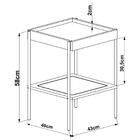 Mesa Lateral 58 Cm Pes Metal Palhinha Oslo 28962 Artesano