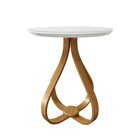 Mesa Lateral 60cm Rubi Sparta Móveis Off White/mel