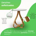 Mesa Lateral 60cm Rubi Sparta Móveis Off White/mel