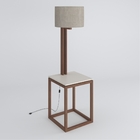 Mesa Lateral Abajur Off White Amêndoa