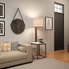 Mesa Lateral Abajur Off White Amêndoa