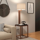 Mesa Lateral Abajur Preto Amêndoa