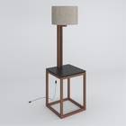 Mesa Lateral Abajur Preto Amêndoa