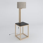 Mesa Lateral Abajur Preto Natural