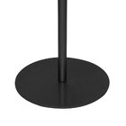 Mesa Lateral Afrodite Paleta Base De Aço Inoxidável 45cm Preto